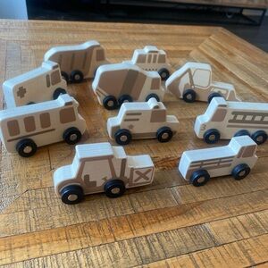 Guidecraft Wooden Toy Vehicle Set